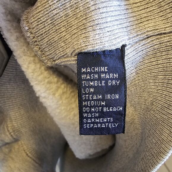 Vintage Polo Ralph Lauren Spellout Logo Sweatshirt 1989 Gray Mens L Pullover - Picture 4 of 5